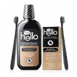 Hello Oral Care Activated Charcoal Fluoride Free & SLS Free Whitening Toothpaste